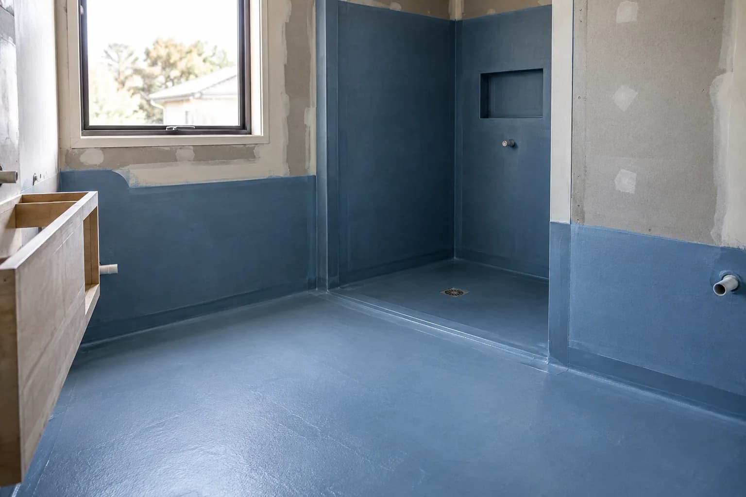 Illustrative wet-area waterproofing setting in Adelaide